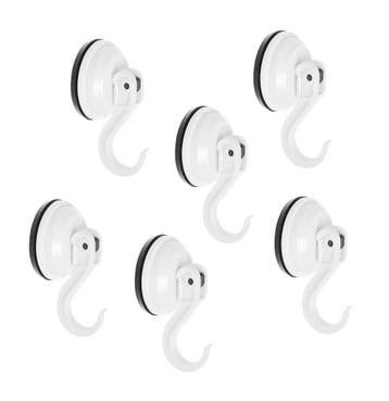 Set van 6 plastic zuignappen (klein: 3,5 cm diameter, zwart, Ophalen of Verzenden, Nieuw