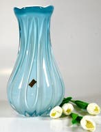 Egermann - Vaas - Glas - Massieve vaas aquamarijn