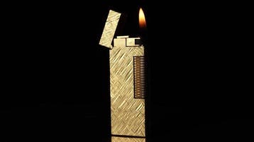 Dunill - Florentine Pattern Rollagas Lighter - Aansteker -, Nieuw