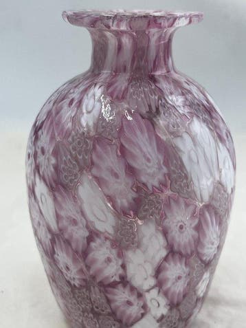 Livio Campanella - Vaas - Muranoglas - Vaas met gekleurde, Antiek en Kunst, Antiek | Glas en Kristal
