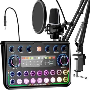 Livestream Mixer Set | Plug & Play | 46% Korting, Ophalen of Verzenden, Zo goed als nieuw, Studiomicrofoon