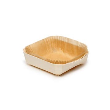 Bakvorm Hout Rechthoek 17x14,5x4,5cm+Bakpapier (per stuk)**, Verzenden, Nieuw