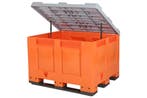 Palletbox BIG BOX - 1200 x 1000 mm - met deksel - gesloten -, Ophalen of Verzenden, Nieuw