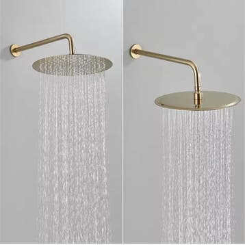 Inbouw Douche Set Geborsteld Goud met Regendouche, Verzenden, Nieuw