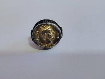 Zilver, Verguld, Replica van de oude Romein Ring (Zonder, Sieraden, Tassen en Uiterlijk