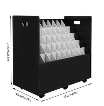 Mobiele Roll File Organizer 50 Sleuven met Wielen, Verzenden, Nieuw