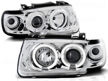 Koplampen VW Polo 6N Angel Eyes chroom, Ophalen of Verzenden, Nieuw