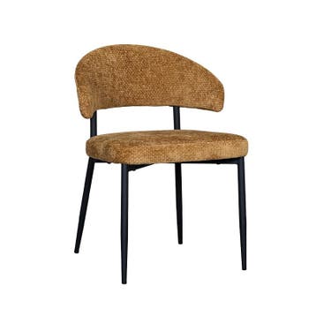 Stoel Bliss | Mustard | Elite | Zwart Metalen Frame | 2, Verzenden, Nieuw in verpakking