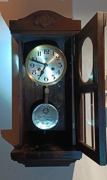 Klok - . FMS — Friedrich Mauthe, Schwenningen - Art Deco -, Antiek en Kunst, Antiek | Klokken