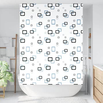 vidaXL Doucherolgordijn 150x240 cm stofbreedte 146 cm, Verzenden, Nieuw, Wit