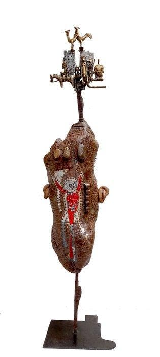 Abou Sidibé (1977) - sculptuur, La grande traversée de