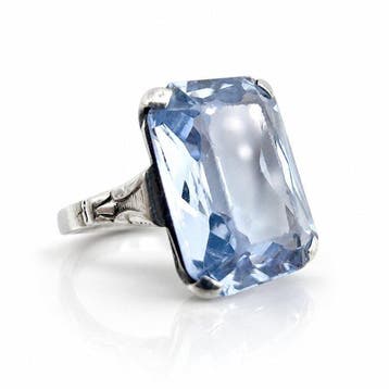 Zilver - Ring - Art Deco uit de jaren veertig, Antiek en Kunst