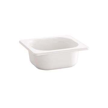 GGM Gastro | (6 stuks) Melamine GN-bak GN 1/6 - wit - 1,0 |, Verzenden