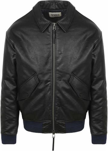 Scotch and Soda Faux Leather Bomberjack Zwart maat XL Heren, Verzenden, Zwart, Scotch and Soda, Maat 56/58 (XL)