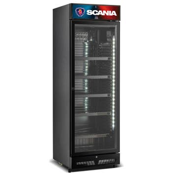 Scania bierkoelkast glasdeur 400 liter Blackline, Nieuw in verpakking, Koelen en Vriezen