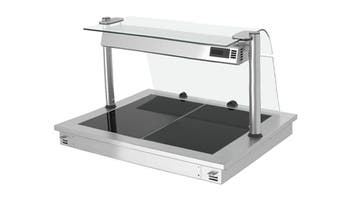 GGM Gastro | Inbouw warmhoudplaat RVS - met glazen oppervlak, Verzenden, Nieuw in verpakking