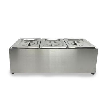 HCB Bakhouder - 3 x 1/6 GN - RVS, Verzenden, Nieuw in verpakking