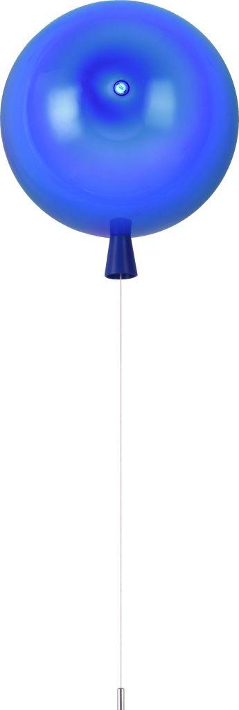 Wandlamp Ballonlamp Blauw Middelgroot inclusief 4W LED lamp, Ophalen of Verzenden, Nieuw, Kunststof