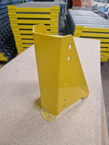 Stijlbeschermer palletstelling geel, 40 cm hoog - gebruikt, Ophalen of Verzenden