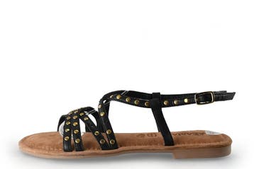 Lazamani Sandalen in maat 39 Zwart, Verzenden, Zwart, Lazamani, Sandalen of Muiltjes