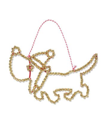 HEMA Takkie kerstdecoratie 34x21x1.5cm belletjes, Verzenden, Nieuw
