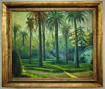 École postimpressionniste espagnole (XX) - Jardin aux