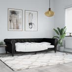 vidaXL Slaapbank 90x200 cm kunstleer zwart, Huis en Inrichting, Slaapkamer | Bedden, Overige materialen, 90 cm, Eenpersoons, Verzenden