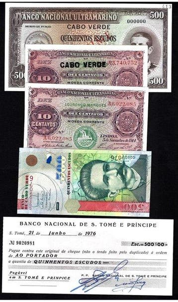 Wereld. - 5 banknotes - various dates