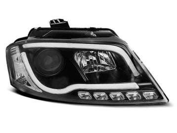 Audi A3 8P 2008-2012 Tube Black LED koplamp units, Verzenden, Nieuw, Alfa Romeo