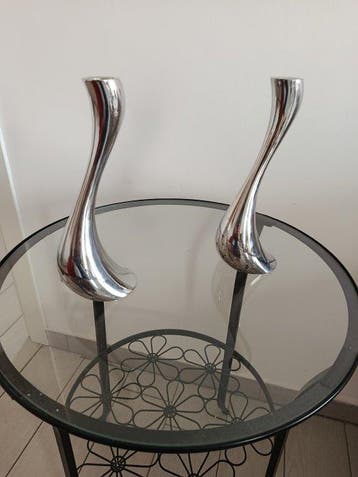 Georg Jensen - Kandelaber kobra (2) - Staal