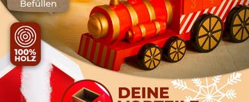 Kerst Adventkalender Trein Rood (Kerst artikelen, Interieur), Verzenden, Nieuw