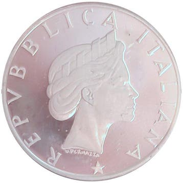 Italië, Republiek 500 Lire 1986 Anno Internazionale della