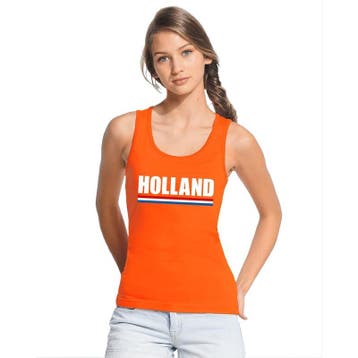 Holland supporter topje/shirt oranje dames - Supporter tan.., Ophalen of Verzenden, Nieuw