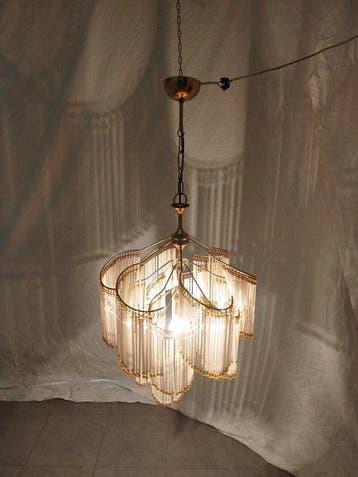 Plafondlamp - Muranoglas - Hanglamp met waterval