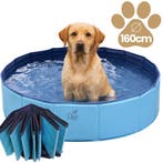 Honden Zwembad Opvouwbaar 160x30 – Stevig PVC – Anti Sli, Ophalen of Verzenden, Nieuw