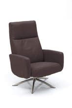 Relaxfauteuil Zevenaar - relaxfauteuils - Bruin, Nieuw, Bruin, Stof