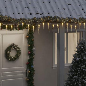 vidaXL Kerst IJspegellamp 100 LEDs Warm Wit 10 m Acryl PVC, Diversen, Verzenden, Nieuw