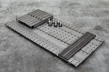Lastafelshop | Voordelige Lastafel / Opspantafel - 2500x1200, Ophalen of Verzenden, Nieuw, 70 tot 120 cm, Inklapbaar