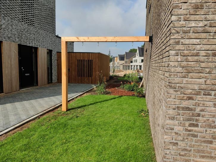 Schommel / aanbouwschommel | tegen schuur, woning, tuinhuis, Kinderen en Baby's, Speelgoed | Buiten | Speeltoestellen, Nieuw, Schommel