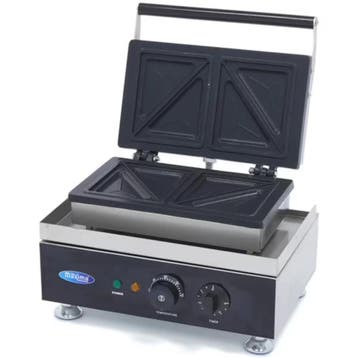 Tosti-IJzer | RVS | Gehalveerde Sneden | 50°C/300°C | 1.75kW, Verzenden, Nieuw in verpakking