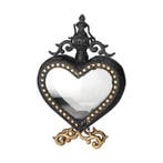Lantaarn - Glas, Metaal - Heart shaped candle holde