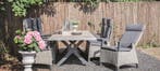 Tuintafel Castilla Negro Uitschuifbaar 205/265 cm Lesli, Tuin en Terras, Tuintafels, Verzenden, Nieuw