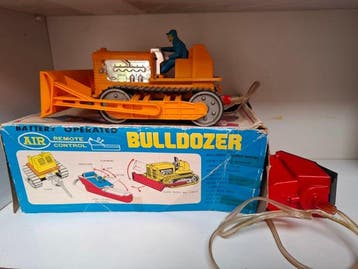 Onbekend (Made in Japan) - Blikken speelgoed - Bulldozer -, Antiek en Kunst