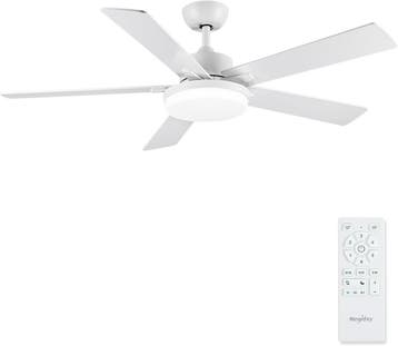 Stille Plafondventilator LED | Dimbaar | Laatste Stuk!, Witgoed en Apparatuur, Ophalen of Verzenden, Ventilator met afstandsbediening