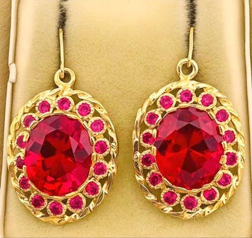 Zonder minimumprijs - Oorbellen - 9 kt. Geel goud, Zilver, Sieraden, Tassen en Uiterlijk, Nieuw