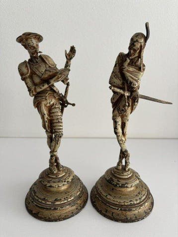 Beeldje - Don Quichot & La Muerte (2) - Brons
