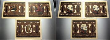 3 x 1 Mark ohne Jahr duitse Serienscheine Jever 1918-1922, Verzenden