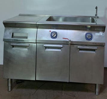 Occasion Electrolux bain-marie met onderkast 3-deurs, Ophalen, Gebruikt, Overige typen
