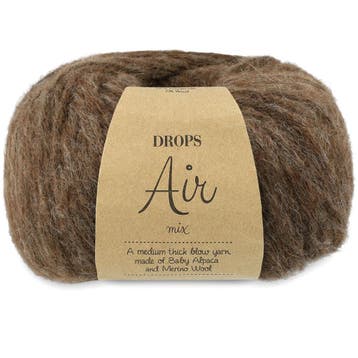 DROPS Air Mix - 05 bruin - Wol Garen, Hobby en Vrije tijd, Ophalen of Verzenden, Nieuw