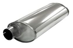Demper Turbo ovaal 140/220 mm, lengte 500 mm Universeel RVS, Verzenden, Nieuw